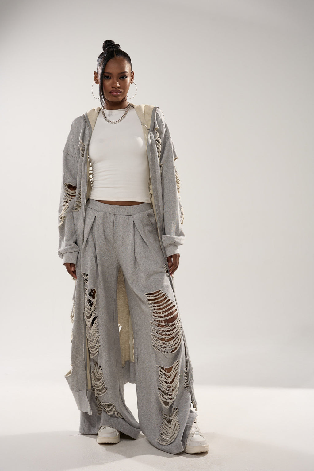 STRESS HIM OUT LONGLINE SWEATSHIRT