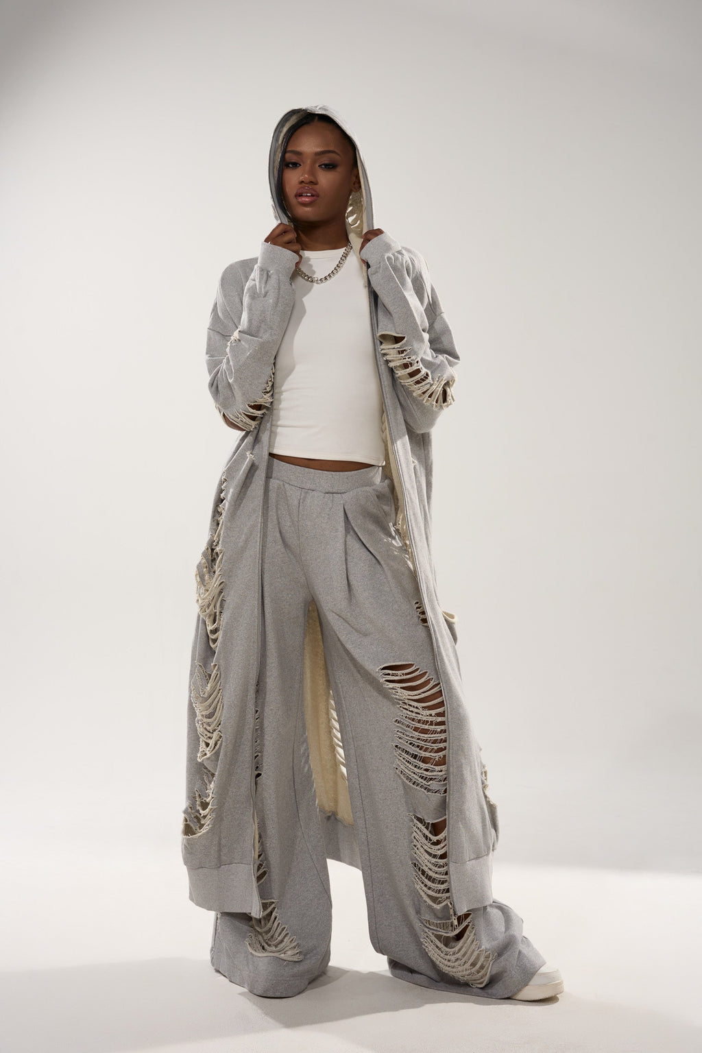 STRESS HIM OUT LONGLINE SWEATSHIRT