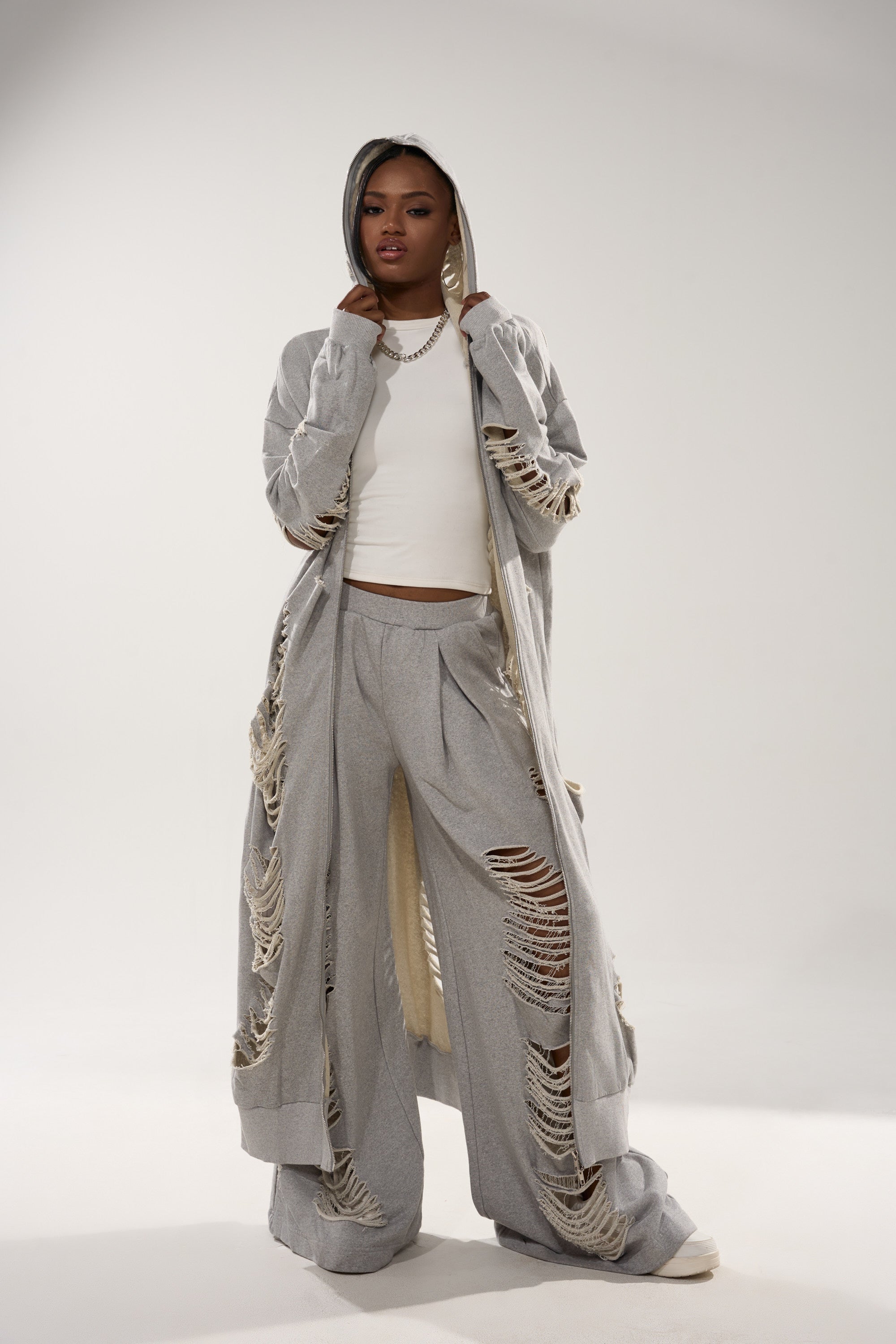 STRESS HIM OUT LONGLINE SWEATSHIRT