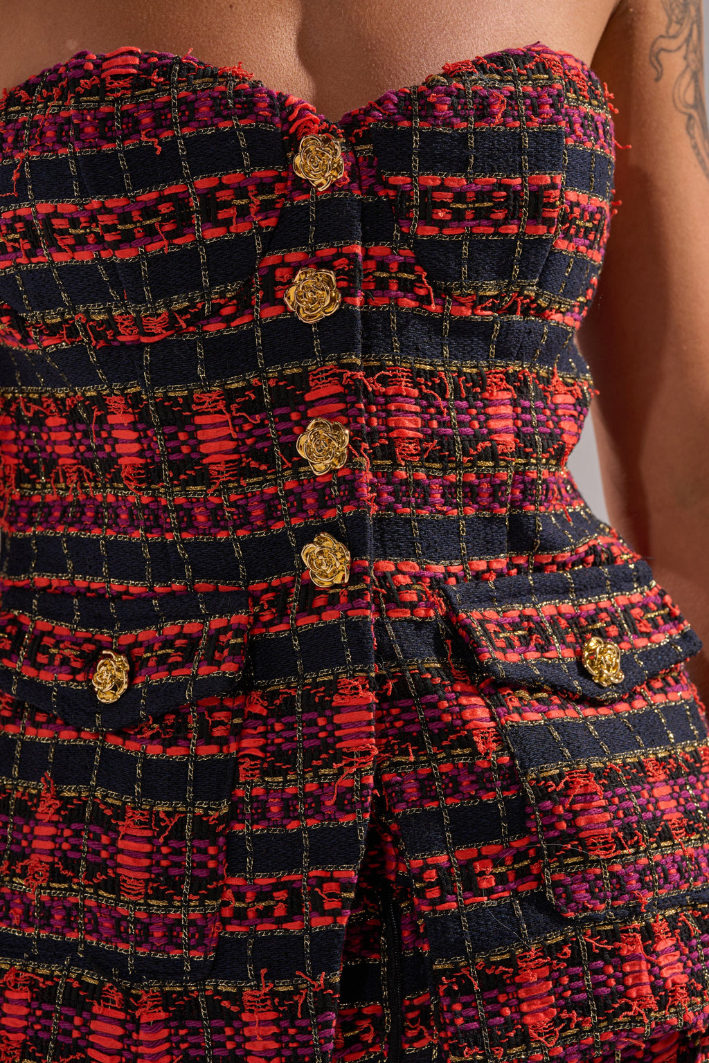 ONLY THINK ABOUT YOU CORSET IN TWEED