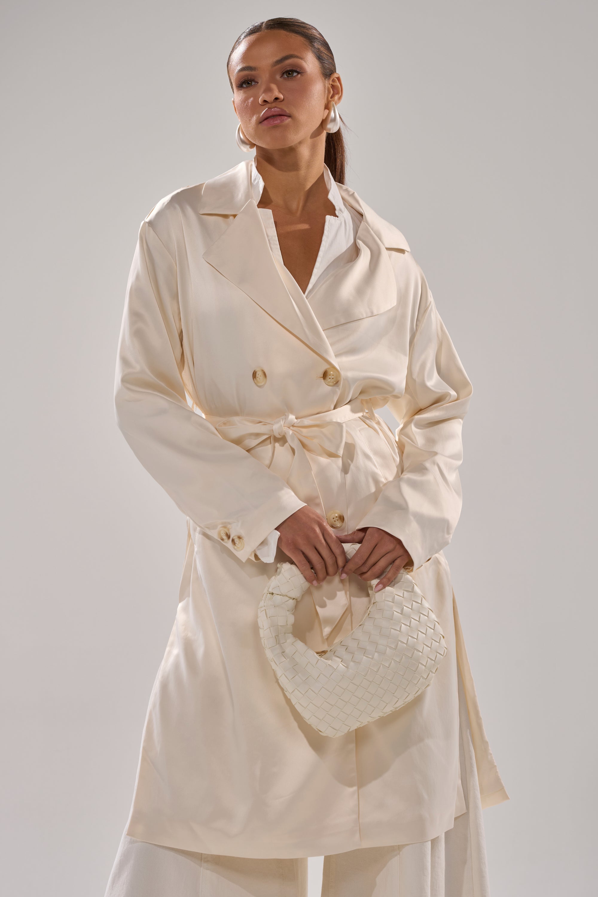 BELLISSIMA SATIN TRENCH