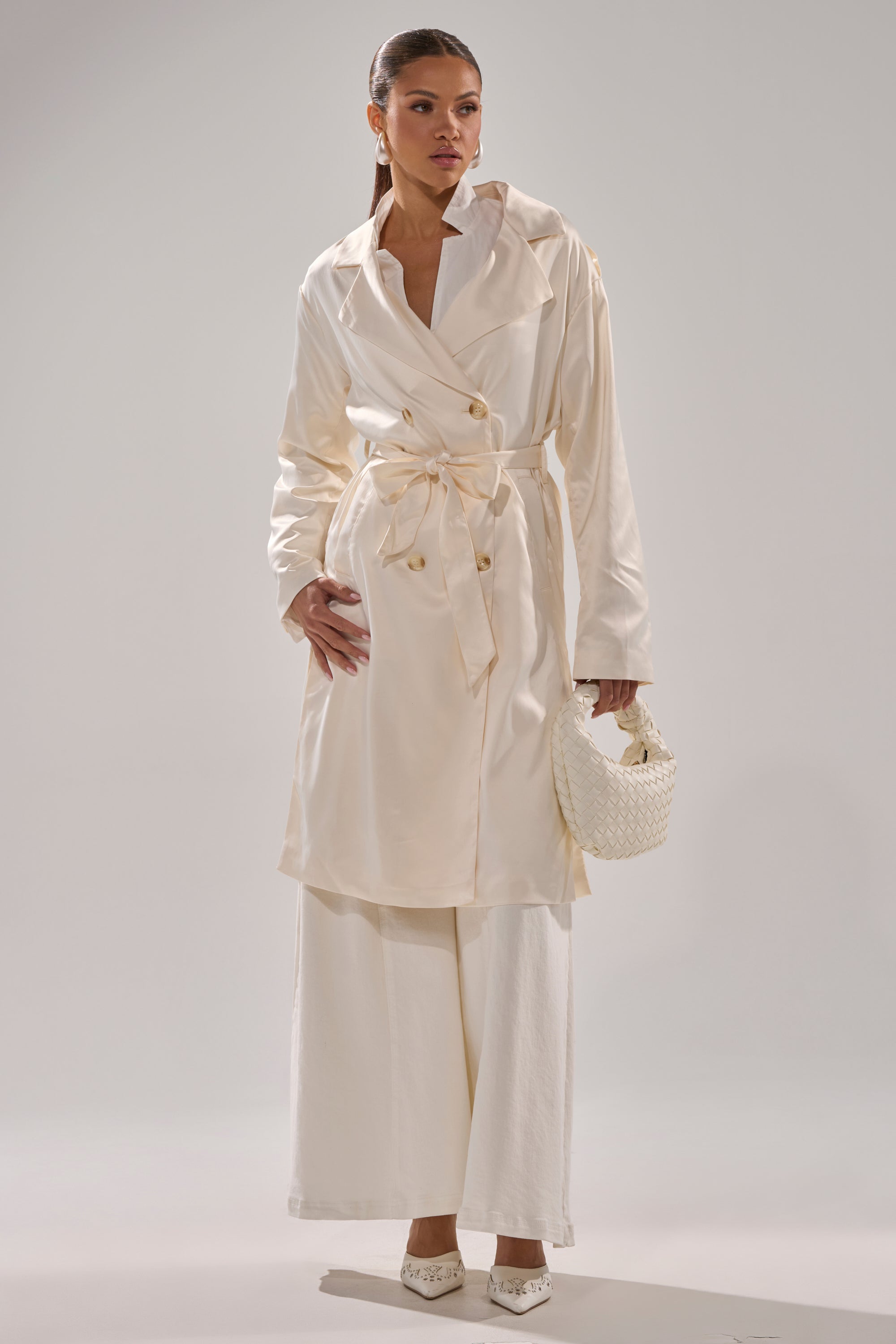 BELLISSIMA SATIN TRENCH