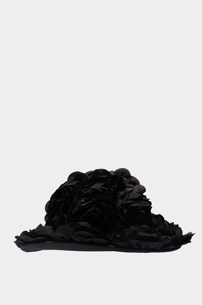 DARK ROSE FLORAL COWBOY HAT