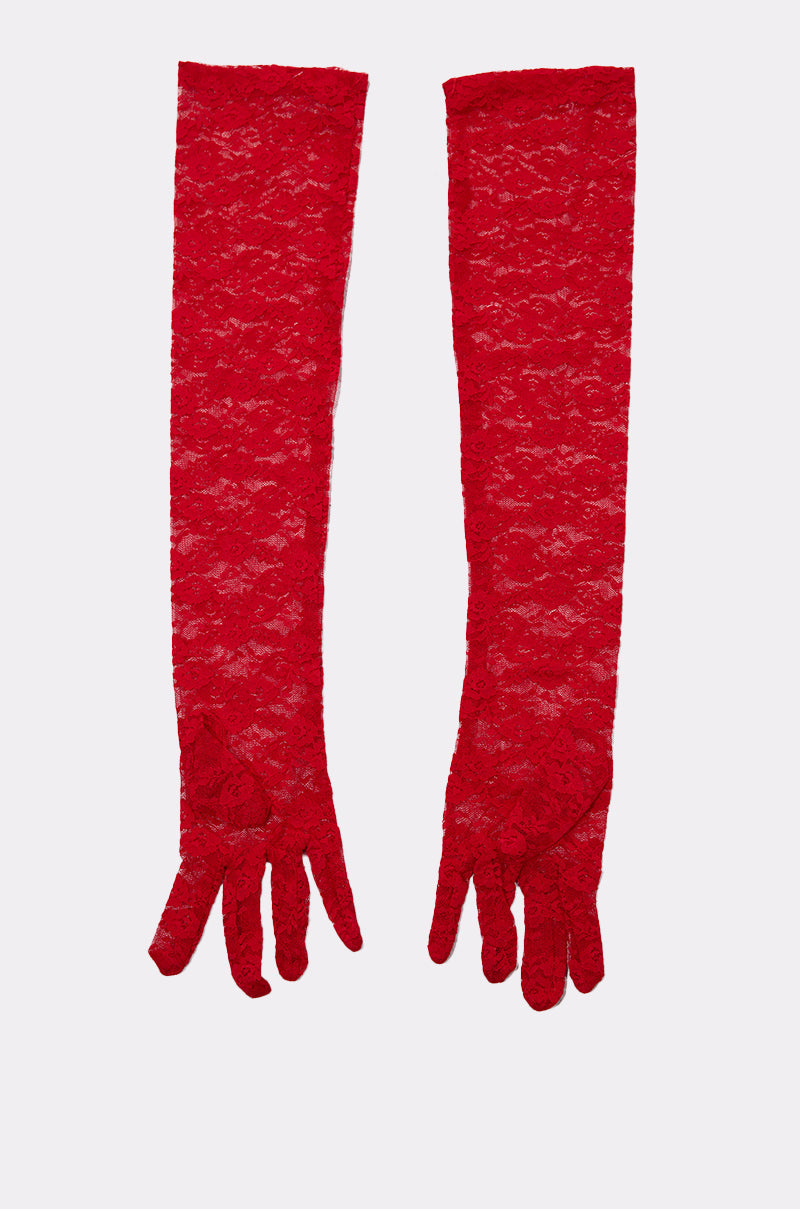 BOLD AND BRIGHT LACE GLOVES