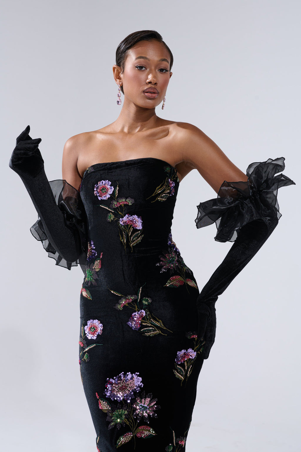 AT THE GALA VELVET GLOVES