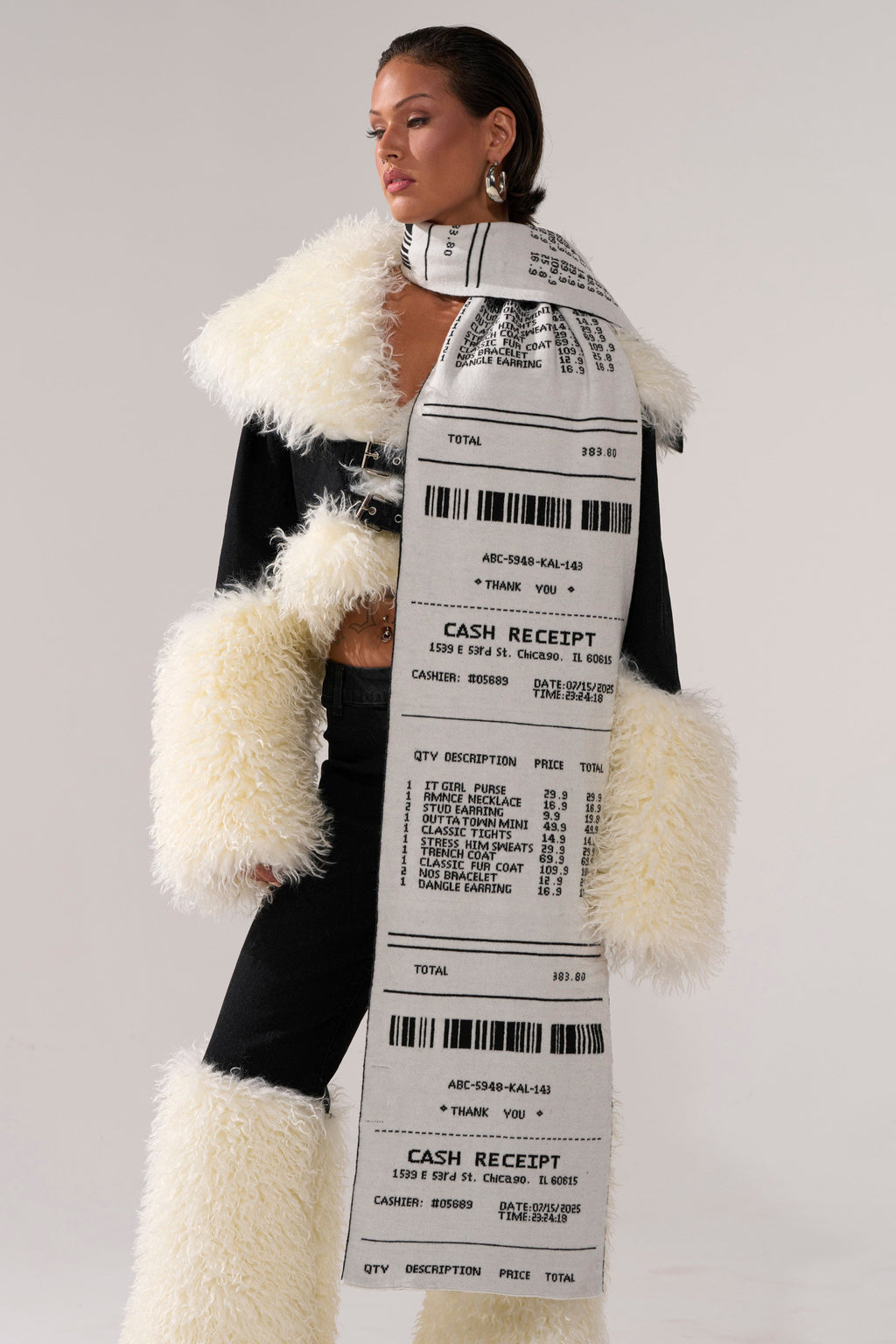 CHECK THE RECEIPT SCARF