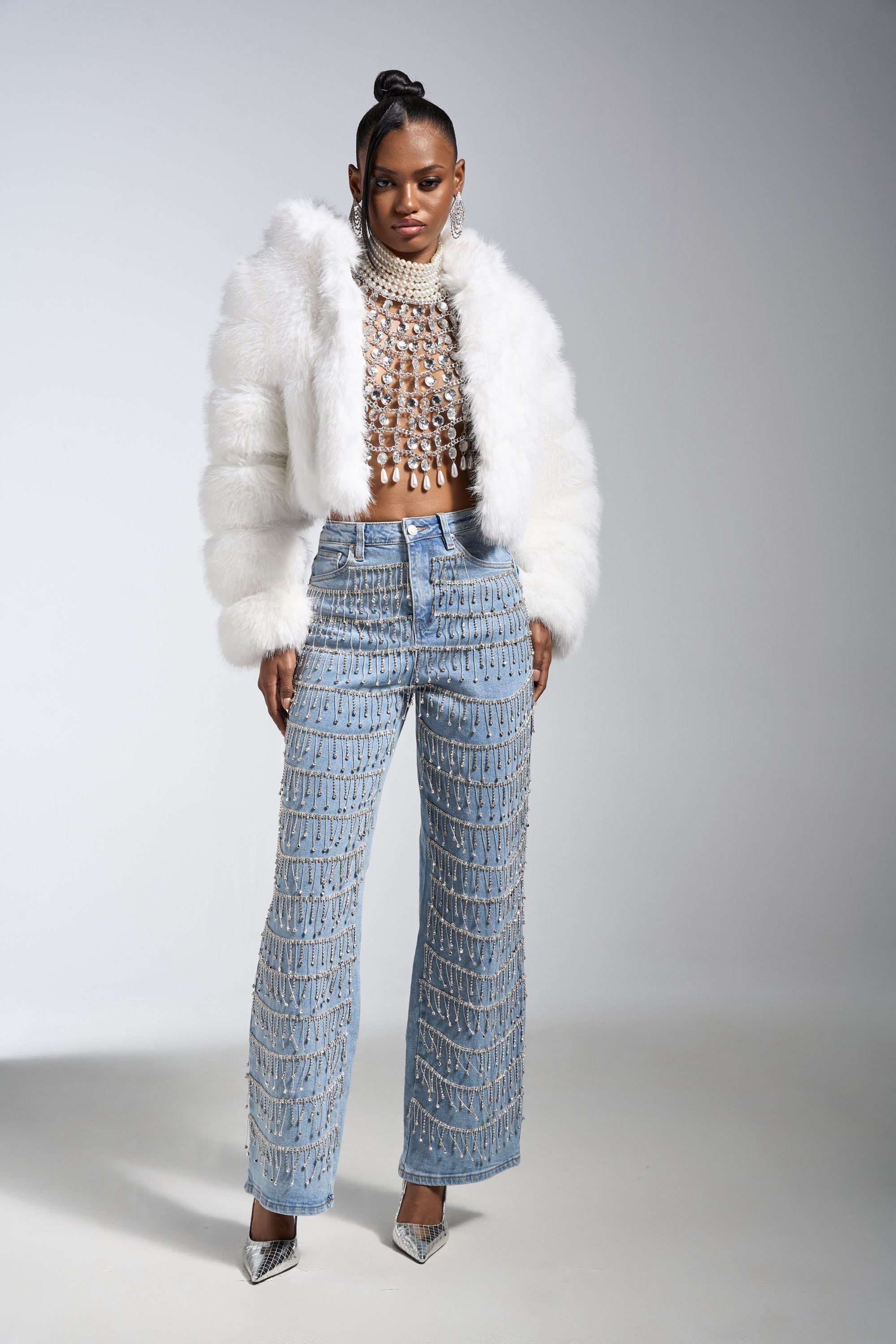 DRIP DRIP EMBELLISHED DENIM