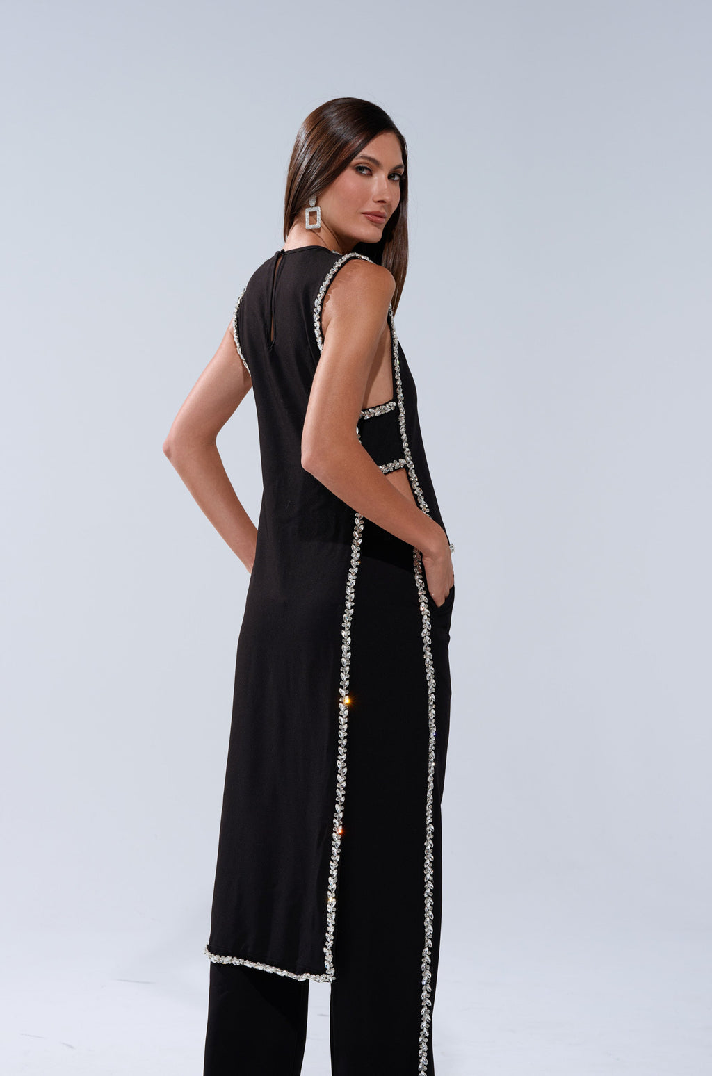 TALK TO ME BABY BLOUSE WITH RHINESTONE