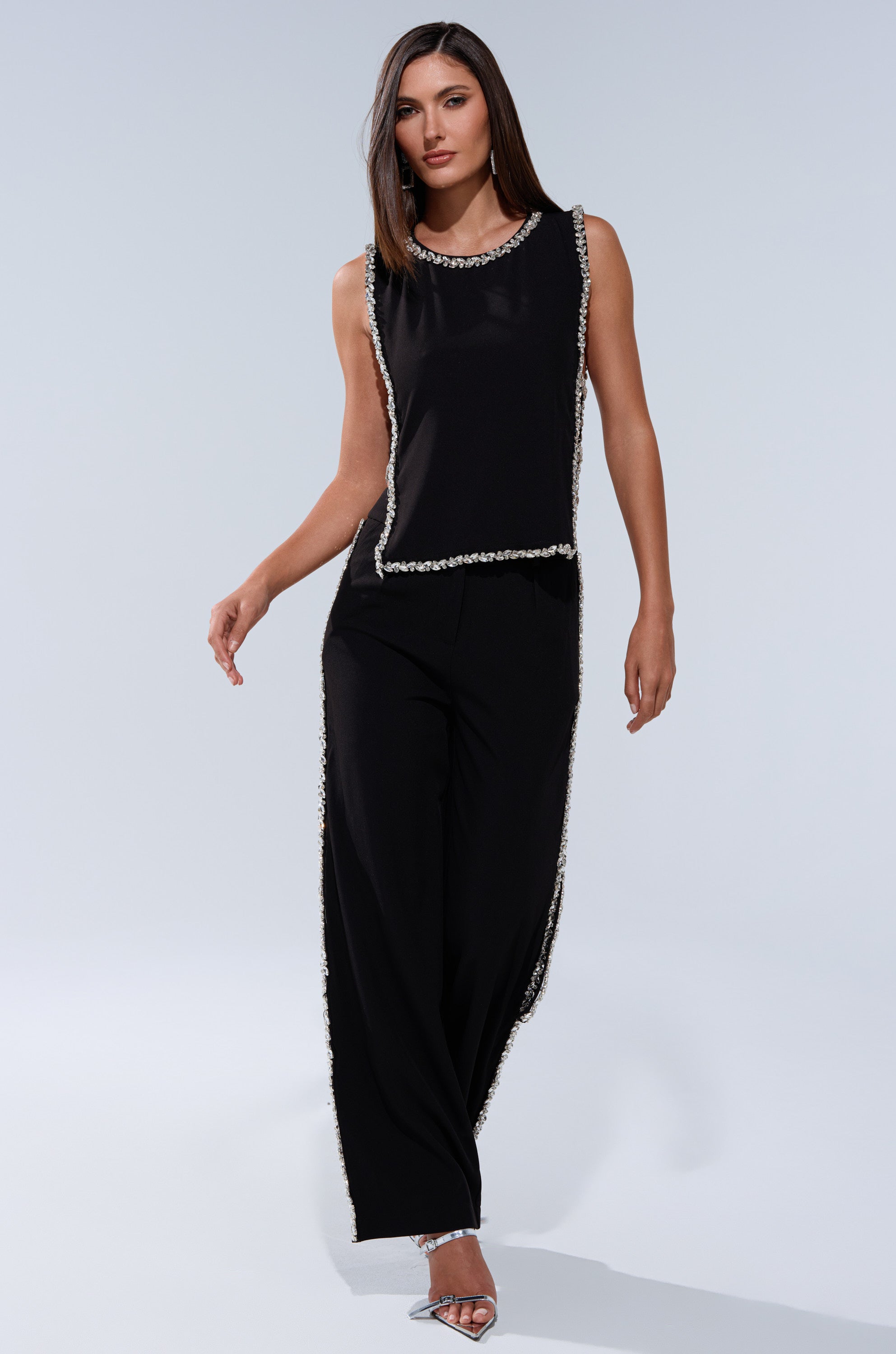 TALK TO ME BABY BLOUSE WITH RHINESTONE