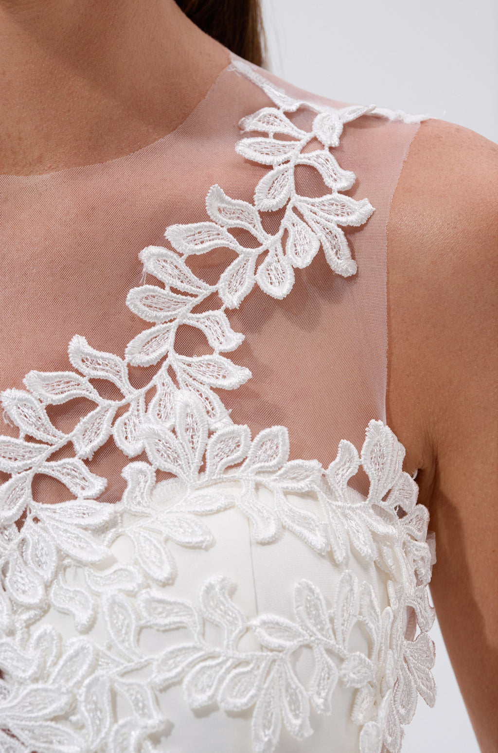 FELT CUTE RUFFLE MAXI DRESS WITH FLORAL APPLIQUES