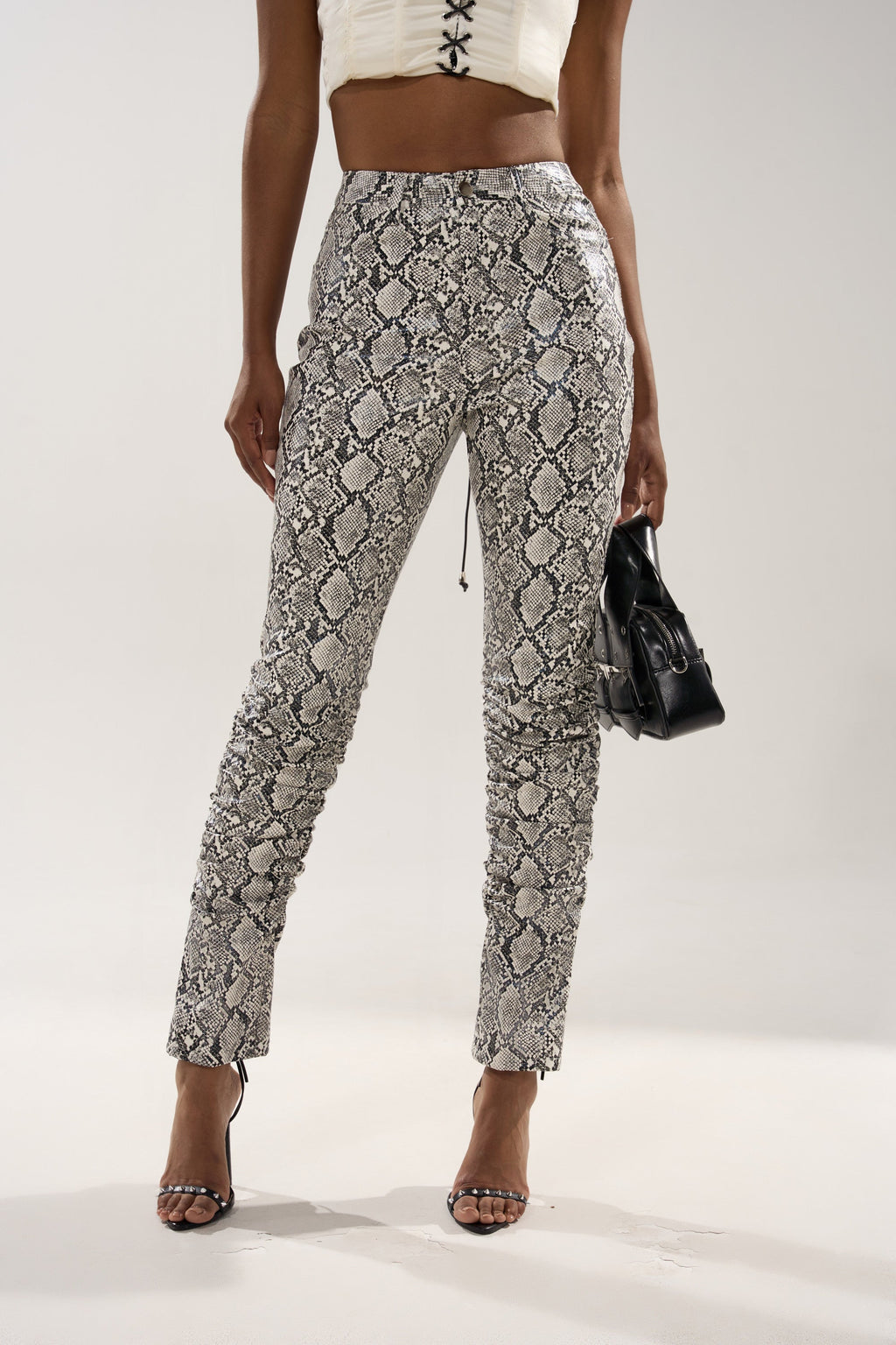 SNEAKY LITTLE SNAKE TROUSER  WITH LACEUP ON BUTT