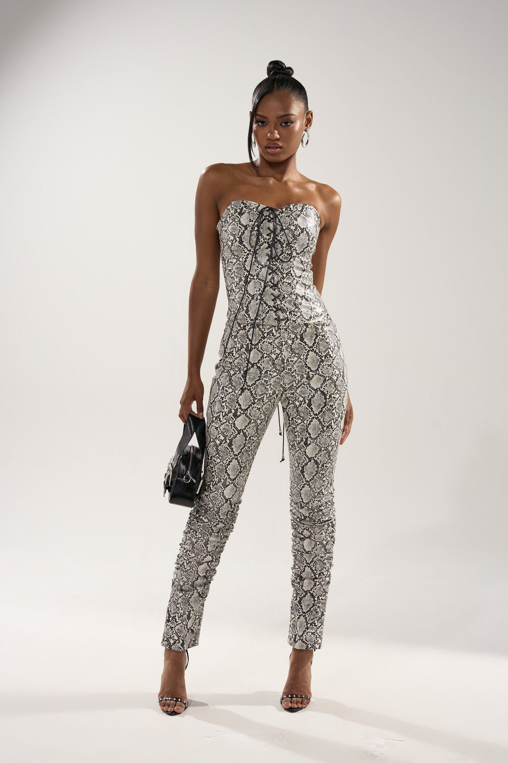 SNEAKY LITTLE SNAKE TROUSER  WITH LACEUP ON BUTT