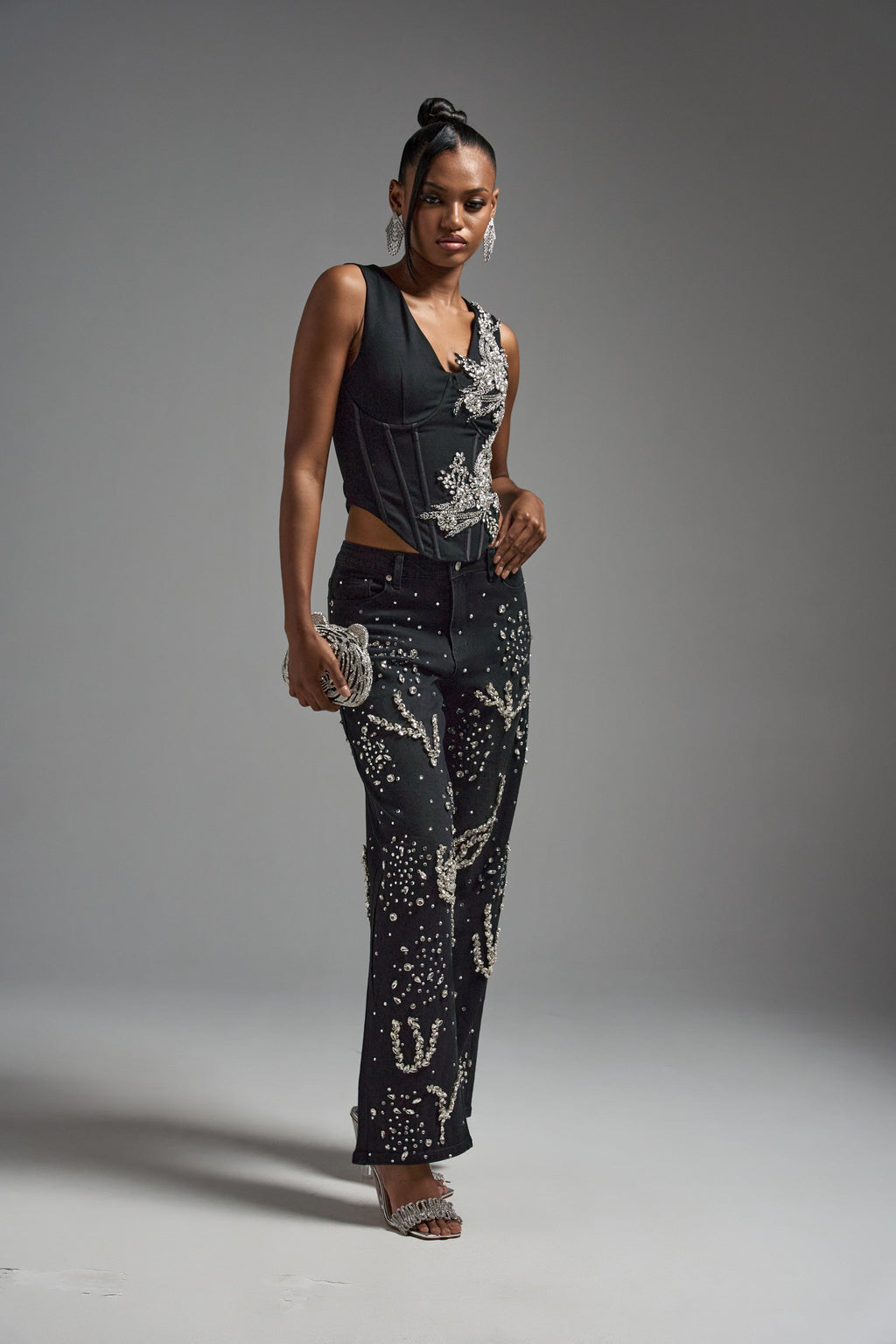 LOTS OF LOVE TO GIVE RHINESTONE BLOUSE