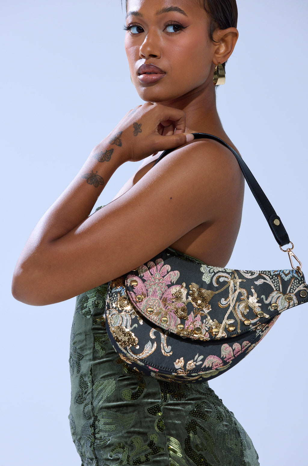 BROCADE DREAMS SADDLE BAG