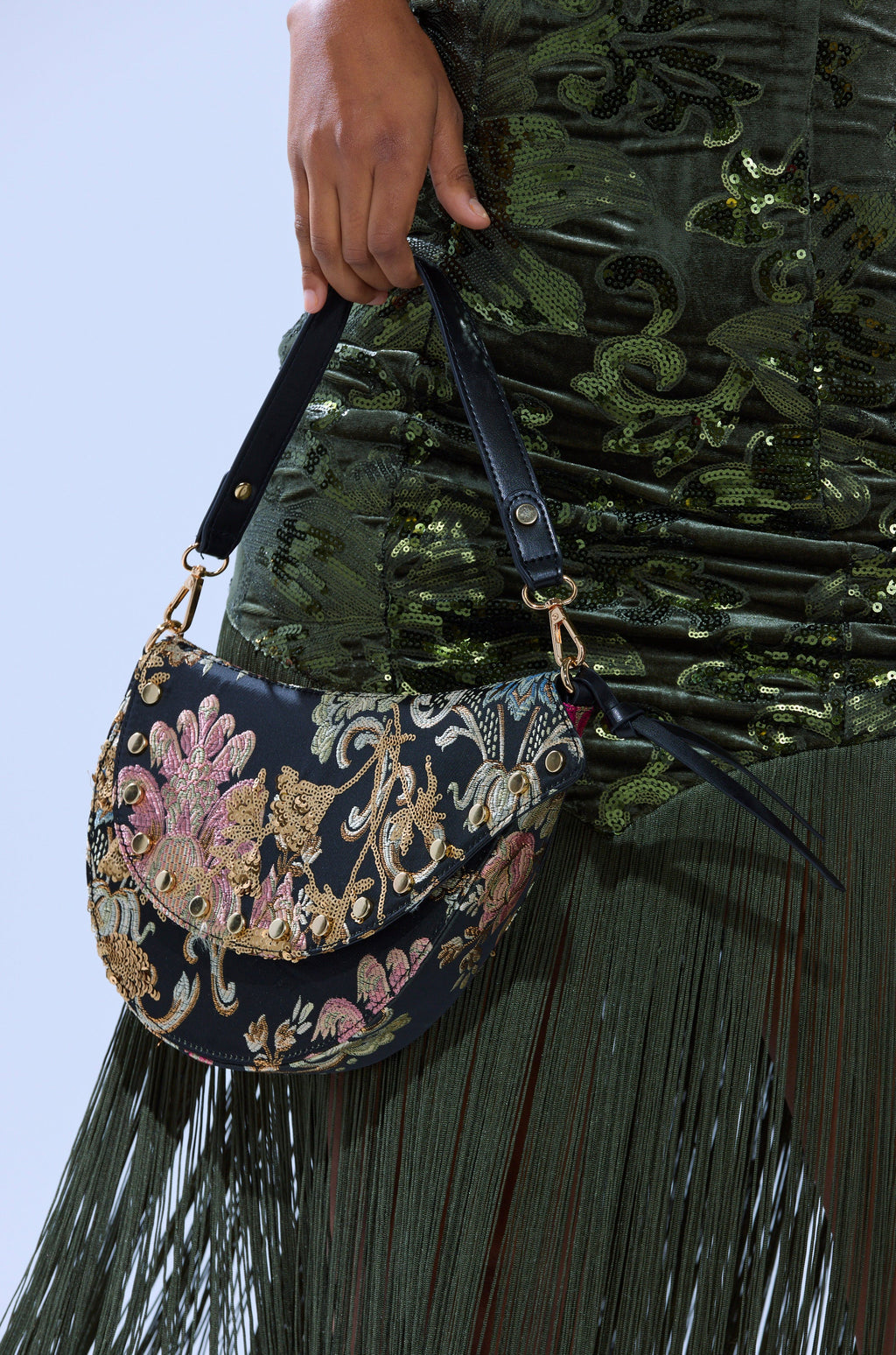 BROCADE DREAMS SADDLE BAG