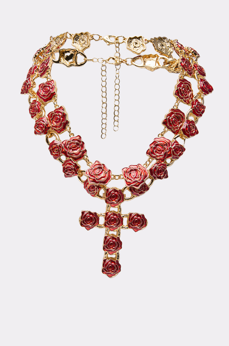 ROSES ARE RED NECKLACE SET