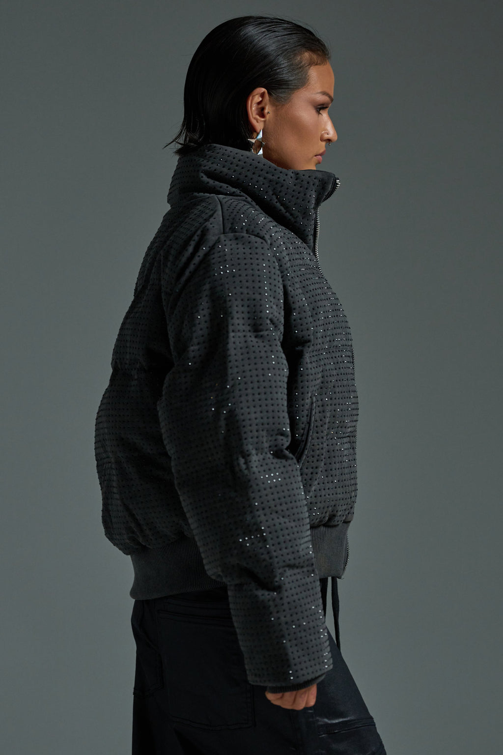 HOUDINI RHINESTONE PUFFER