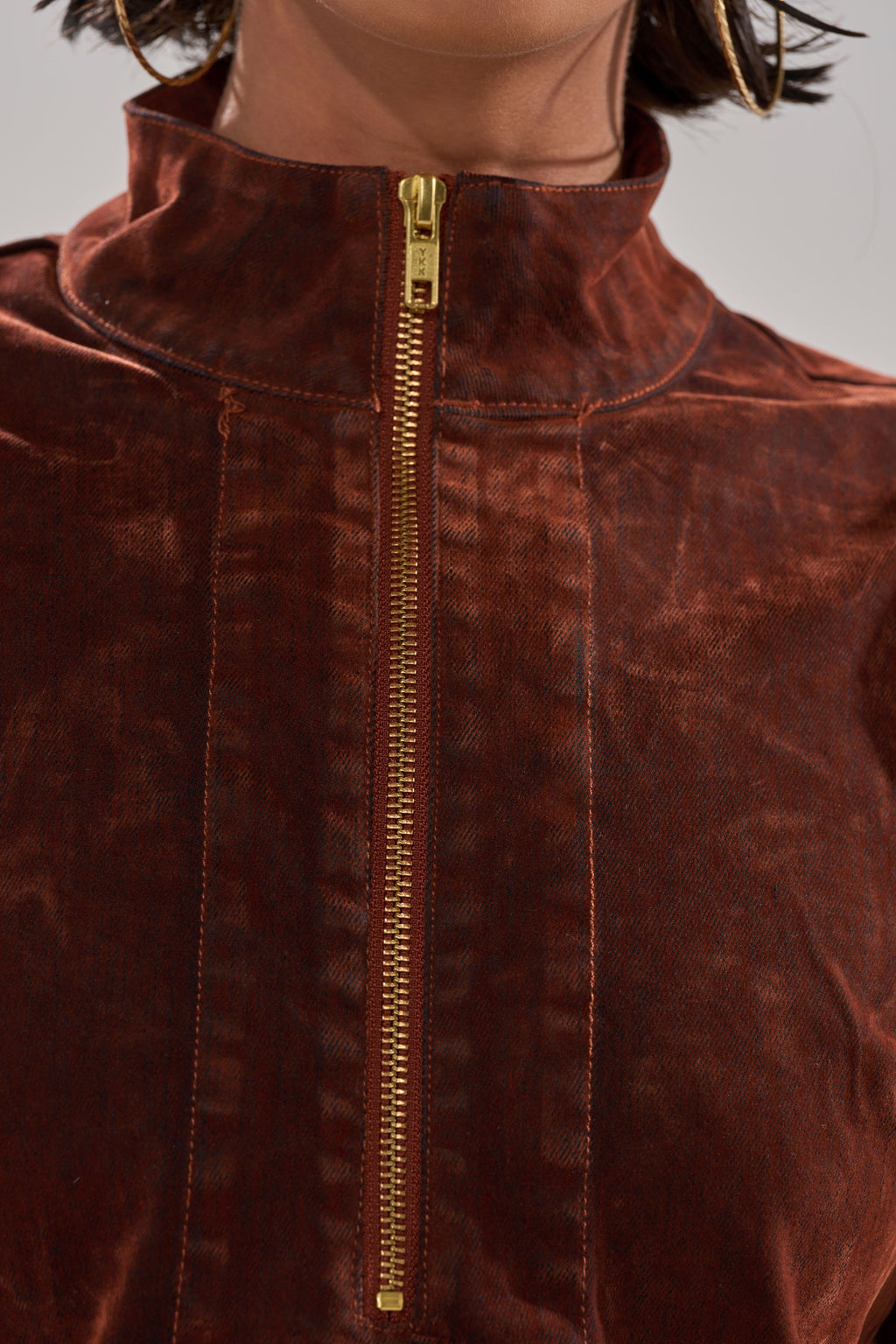 PASS THE BUBBLY MINI DRESS IN VELVET DENIM