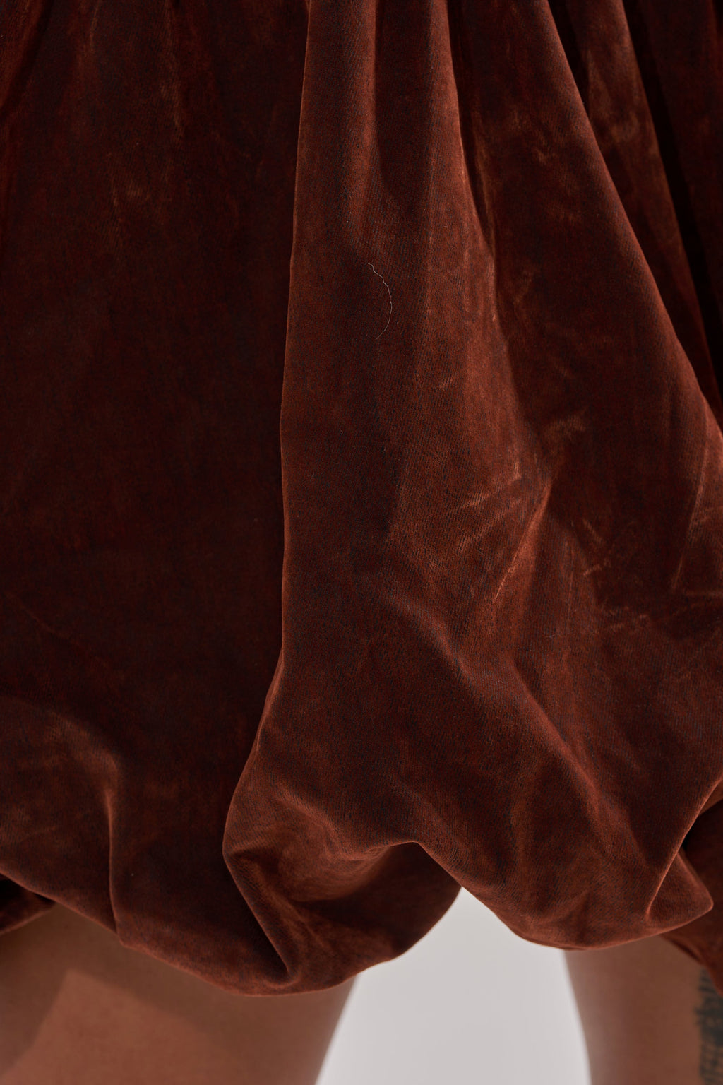 PASS THE BUBBLY MINI DRESS IN VELVET DENIM