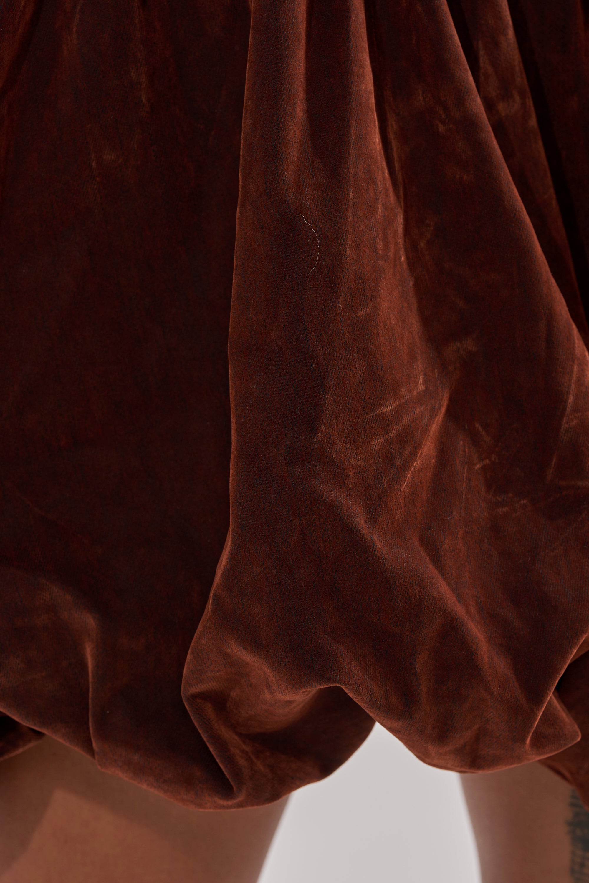 PASS THE BUBBLY MINI DRESS IN VELVET DENIM