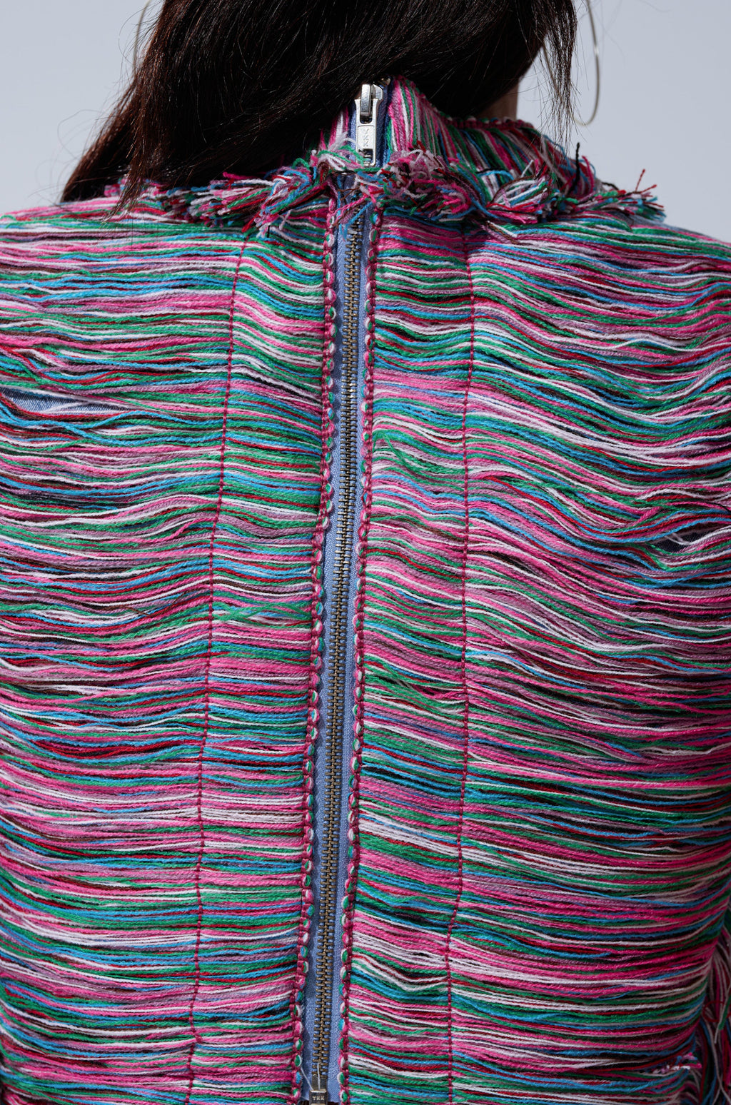 SHES GONE, DANCE ON GIRL SHREDDED DENIM TOP