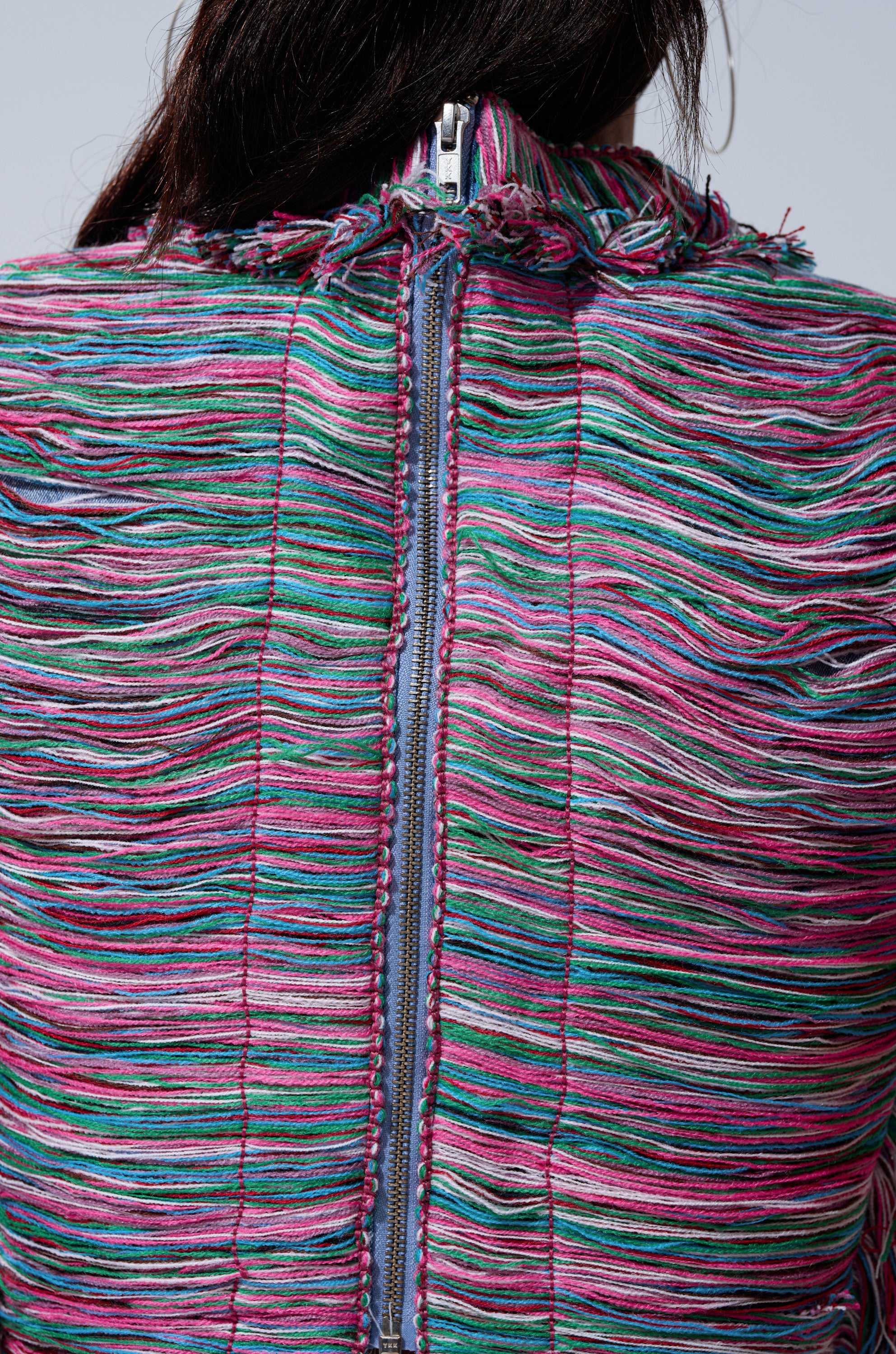 SHES GONE, DANCE ON GIRL SHREDDED DENIM TOP