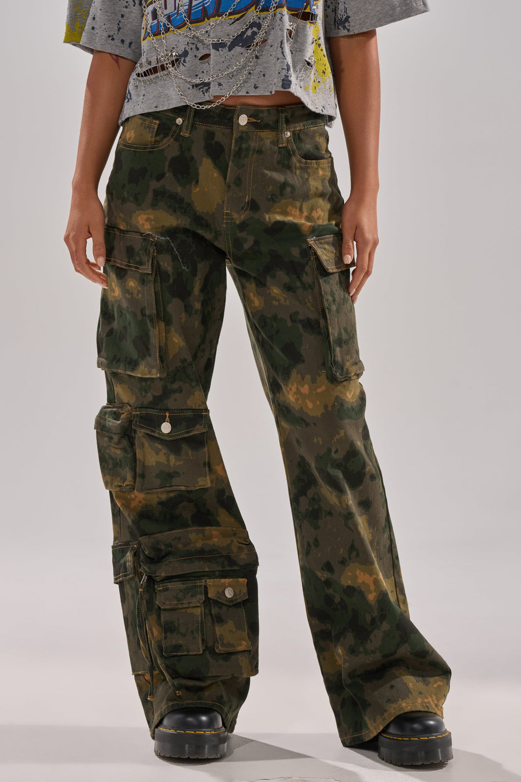 WASHED UP CARGO CAMO PANT