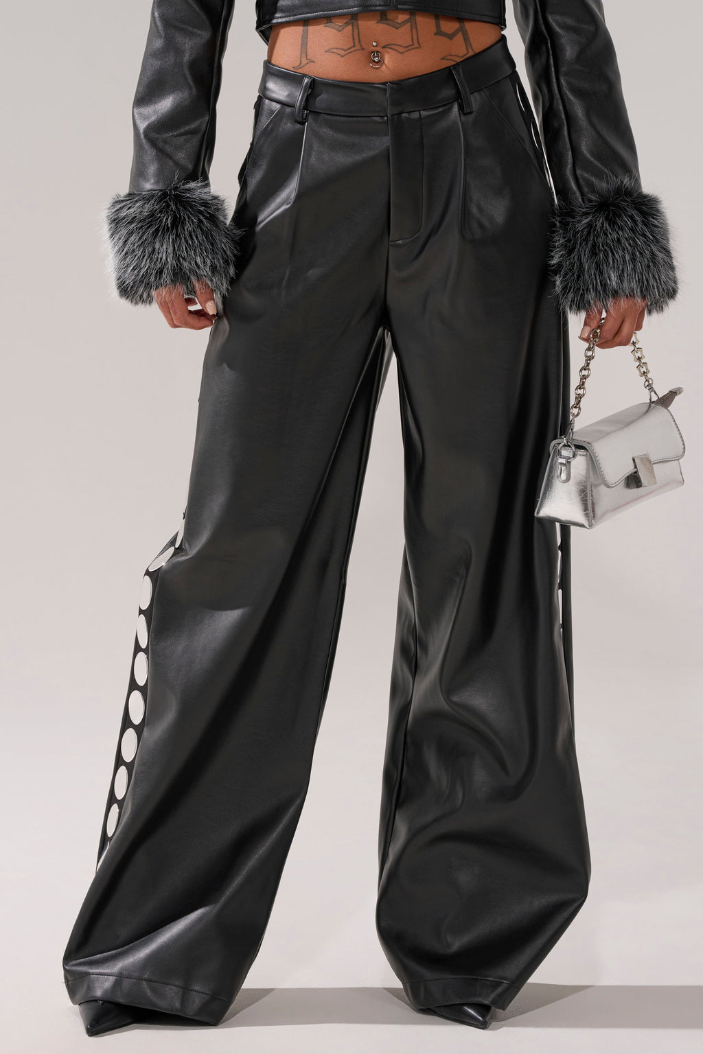 TIME AFTER TIME FAUX LEATHER TROUSER
