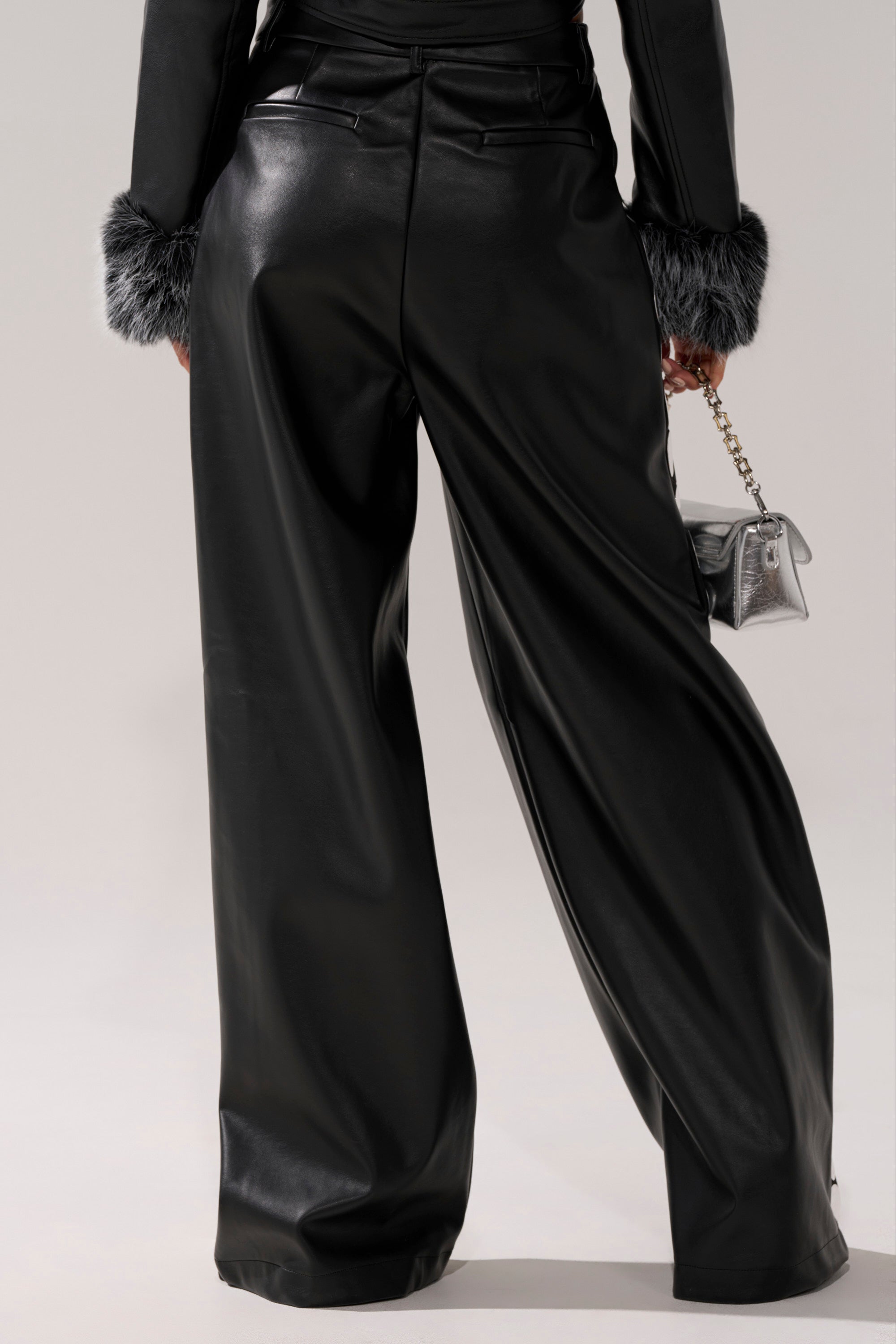 TIME AFTER TIME FAUX LEATHER TROUSER