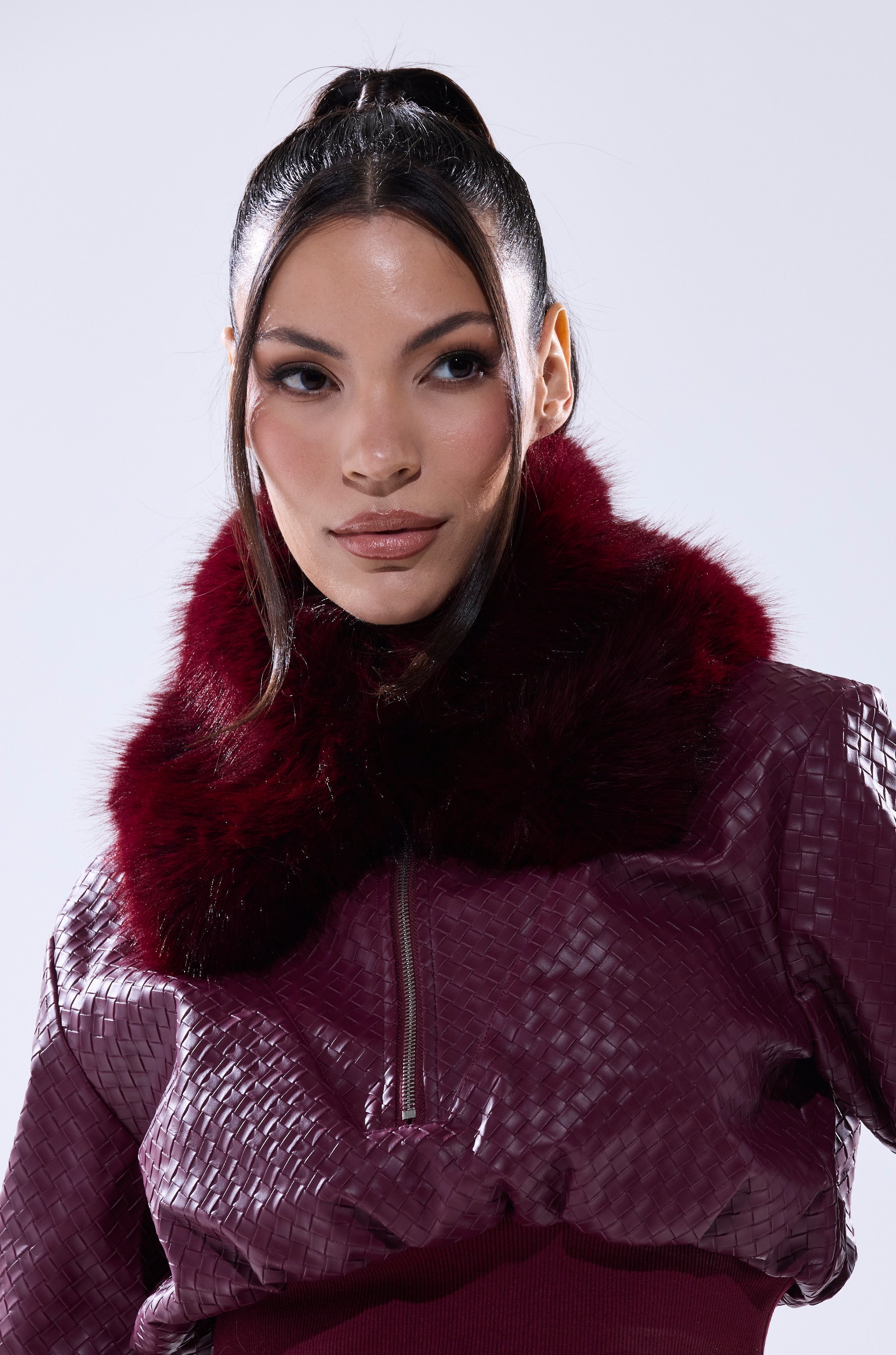 ALAIA FAUX FUR COLLAR