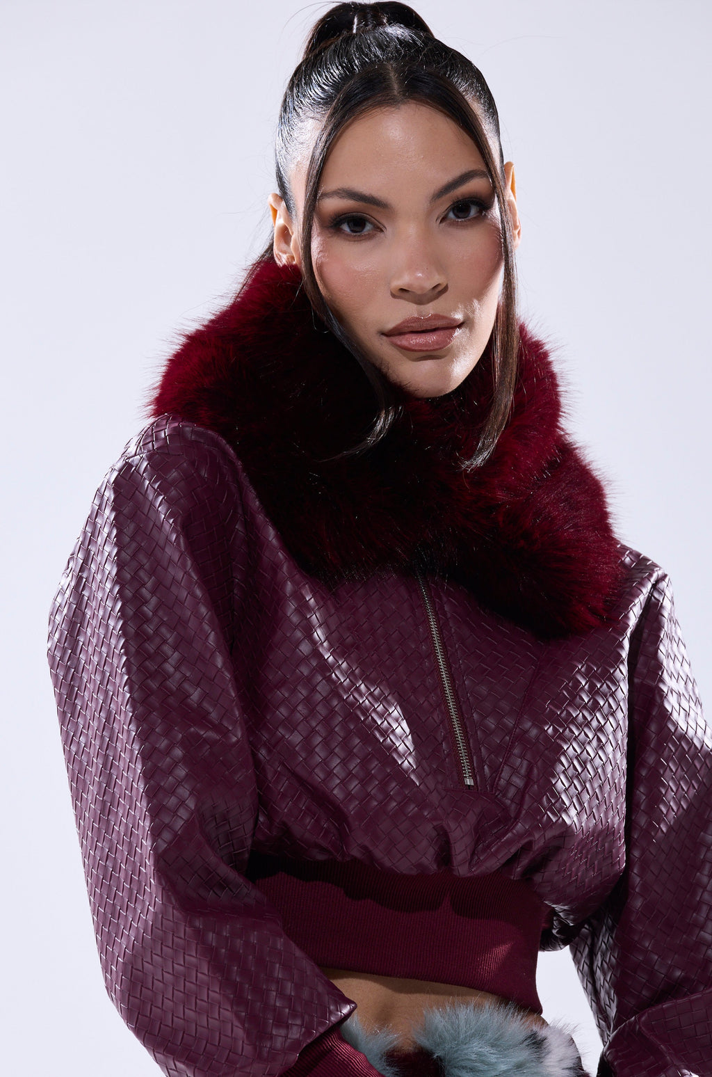 ALAIA FAUX FUR COLLAR