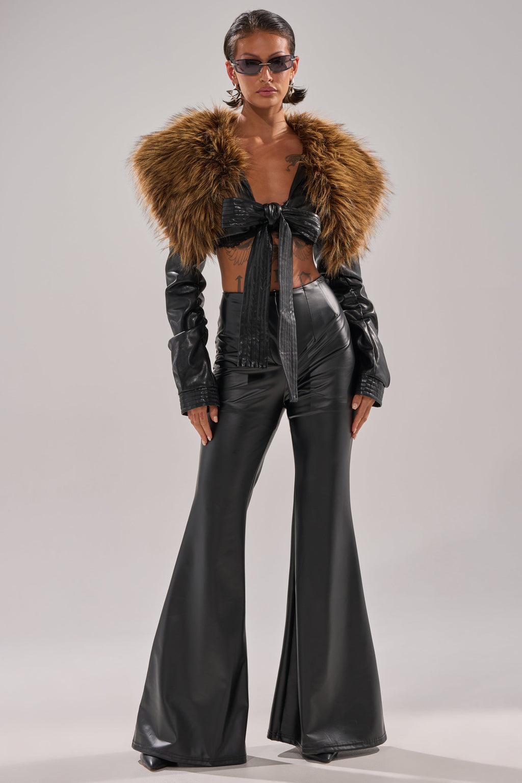 SPEND IT ALL FUR TRIM BOLERO