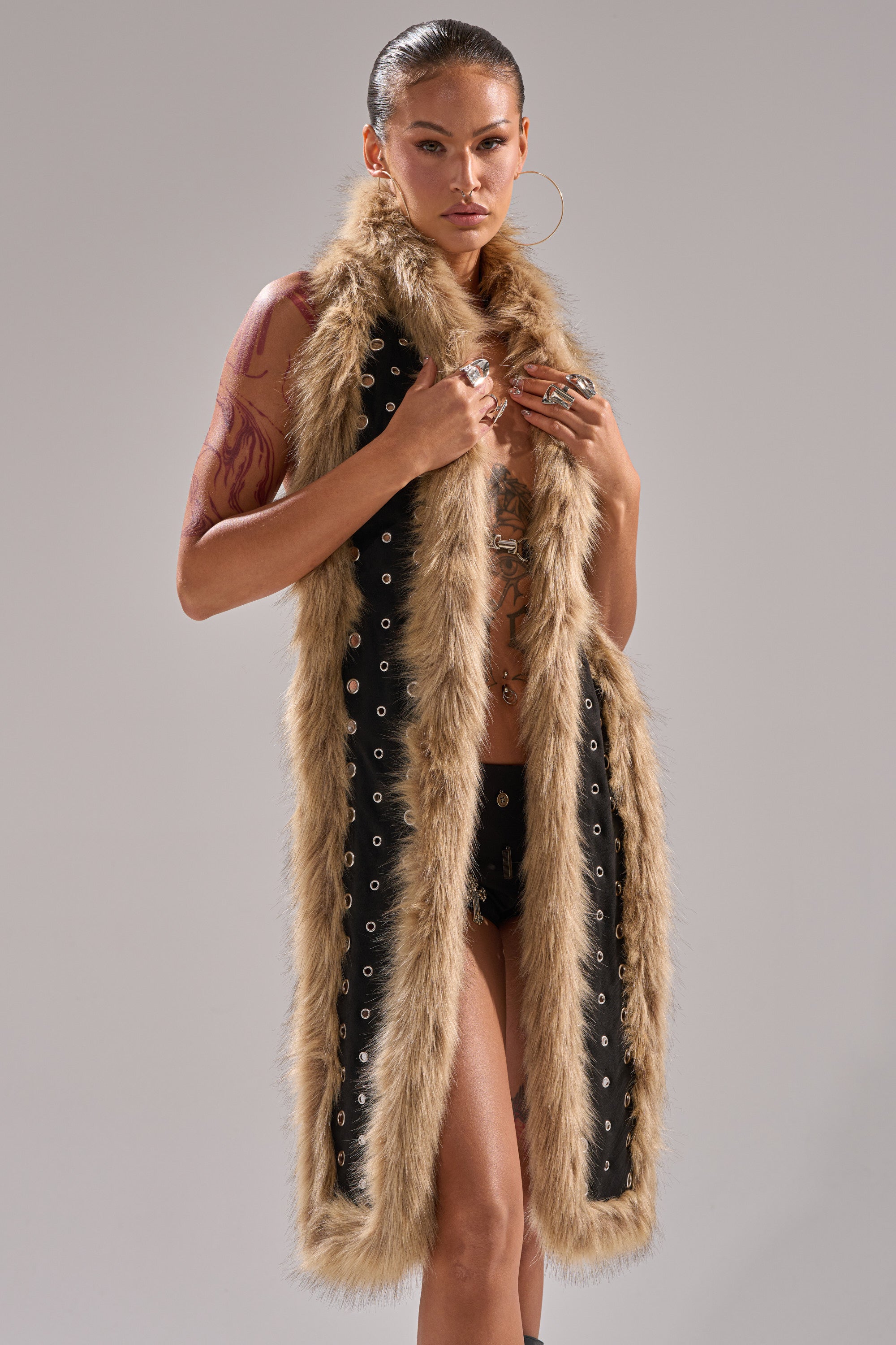 ICY HOT FUR BRALETTE