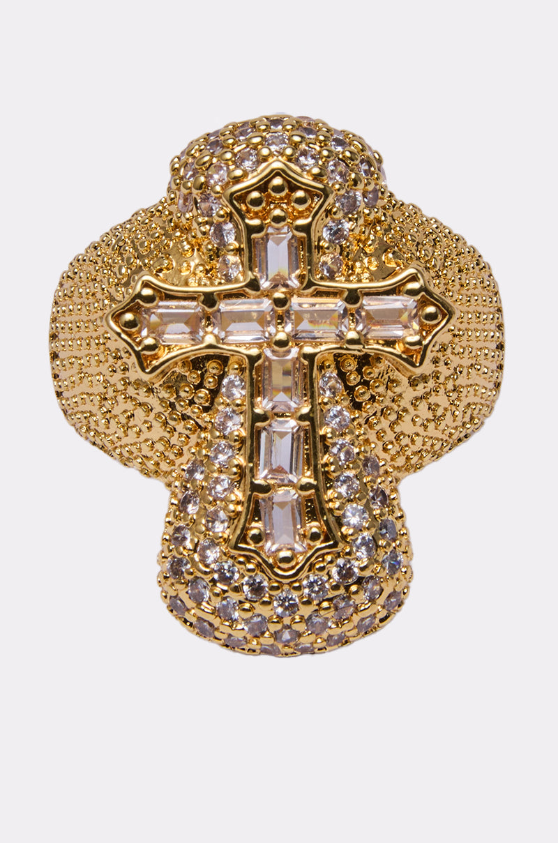 LUXE CROSS RING