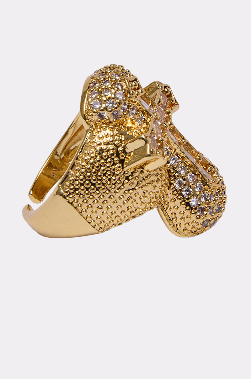 LUXE CROSS RING
