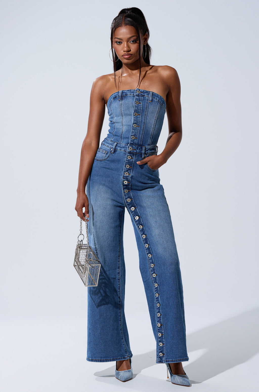 SUMMER SONG DENIM JUMPSUIT