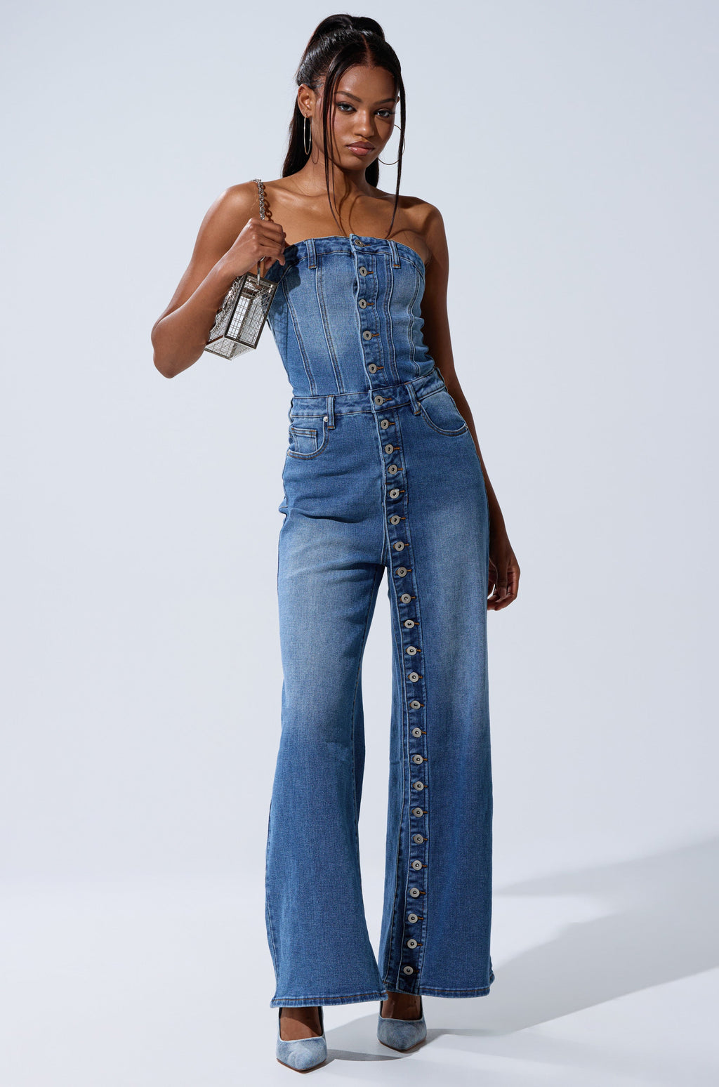 SUMMER SONG DENIM JUMPSUIT