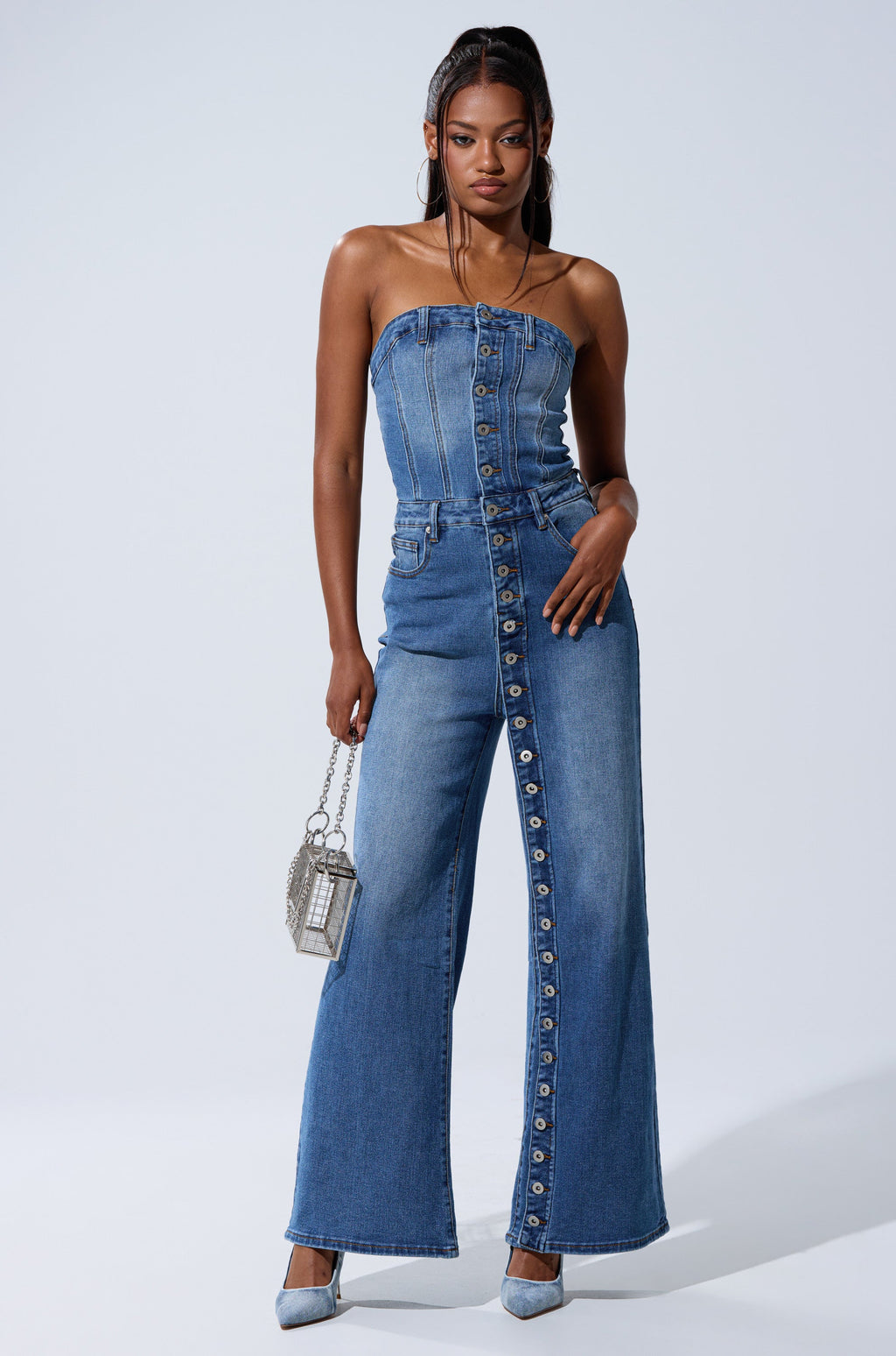 SUMMER SONG DENIM JUMPSUIT