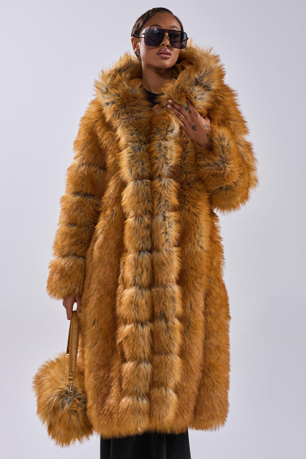 OLD MONEY FAUX FUR COAT