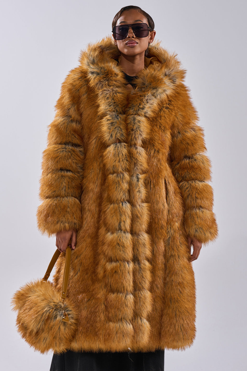 OLD MONEY FAUX FUR COAT