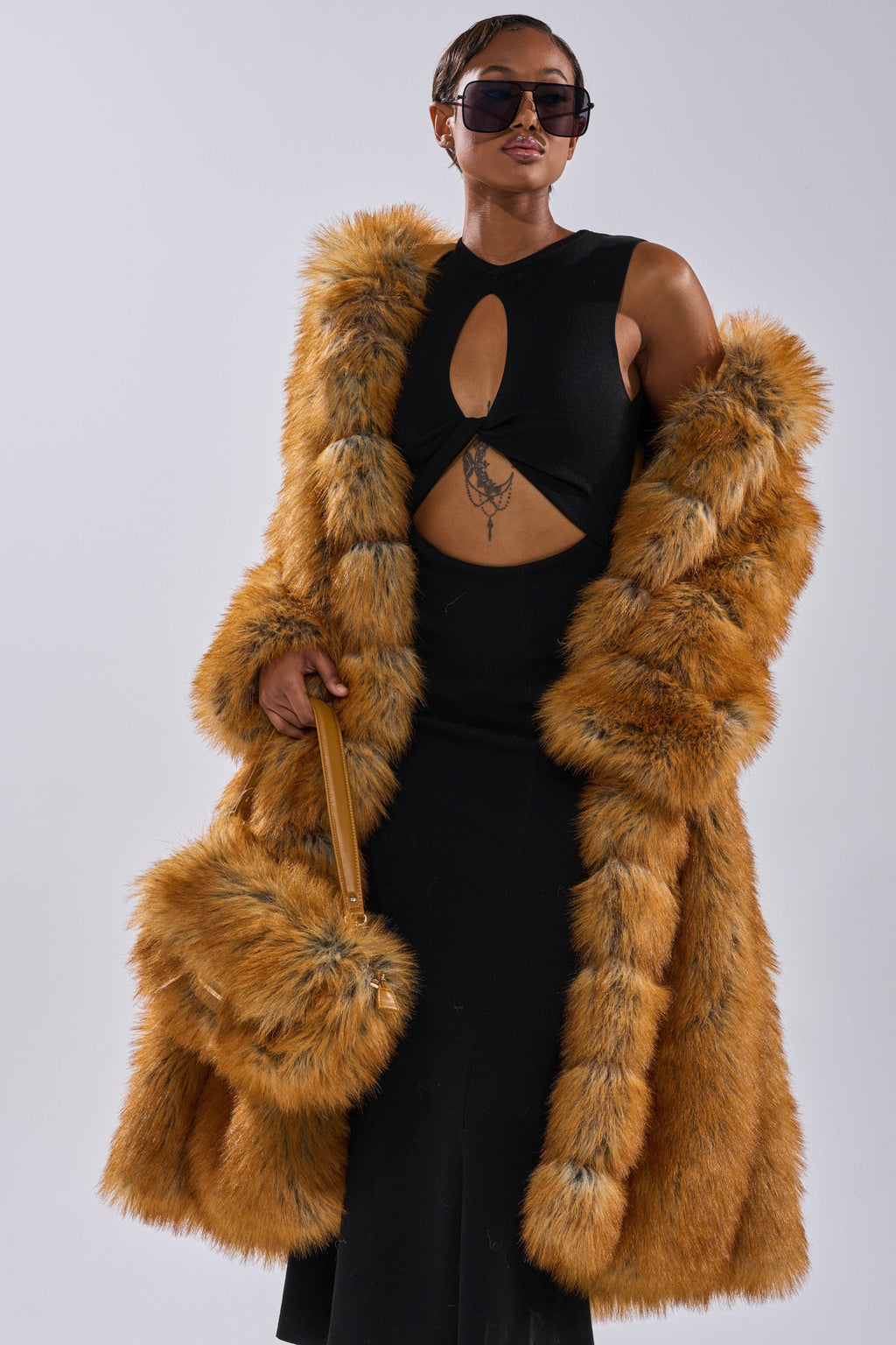 OLD MONEY FAUX FUR COAT