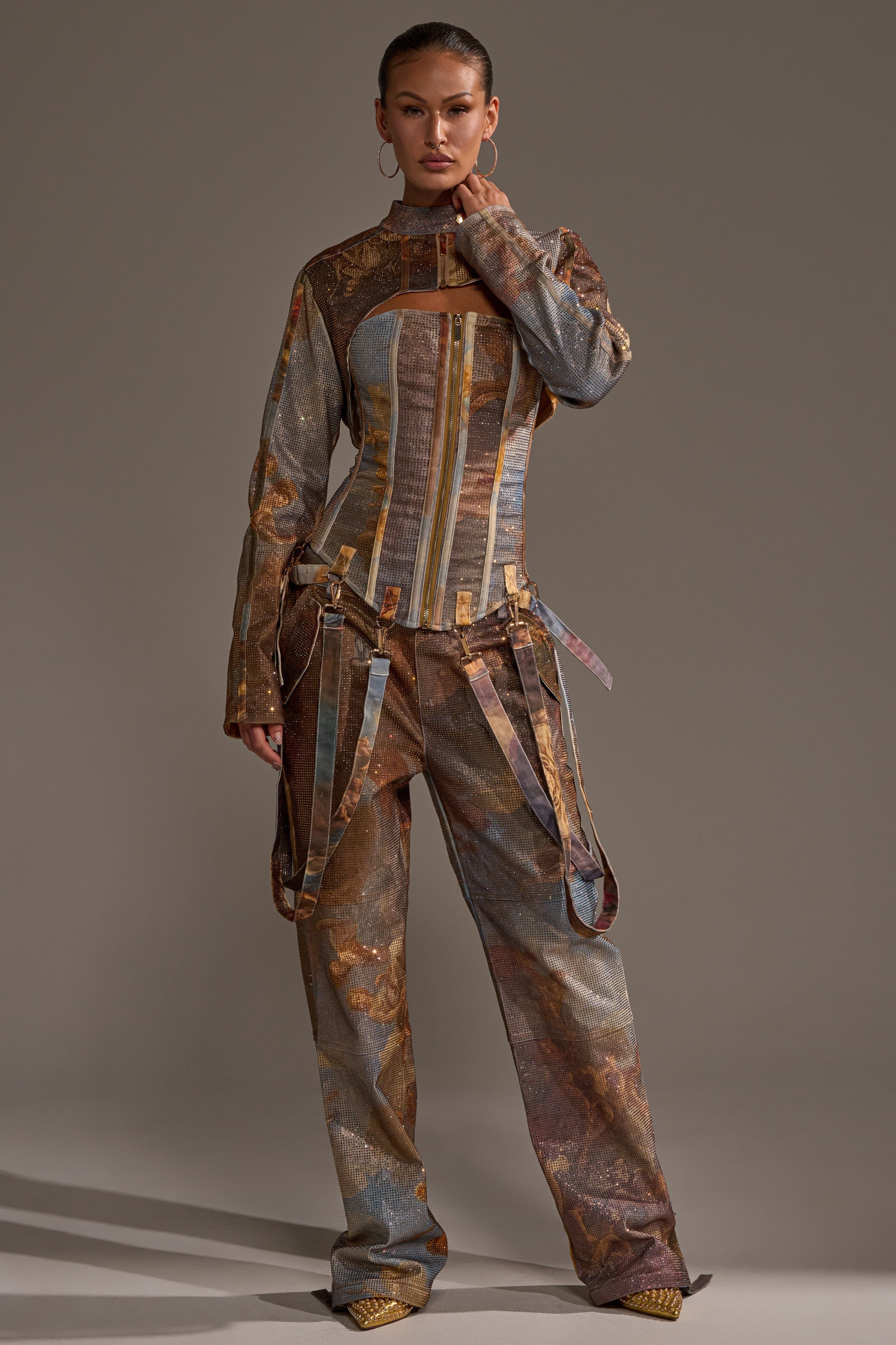 IN THE FUTURE RHINESTONE BOLERO