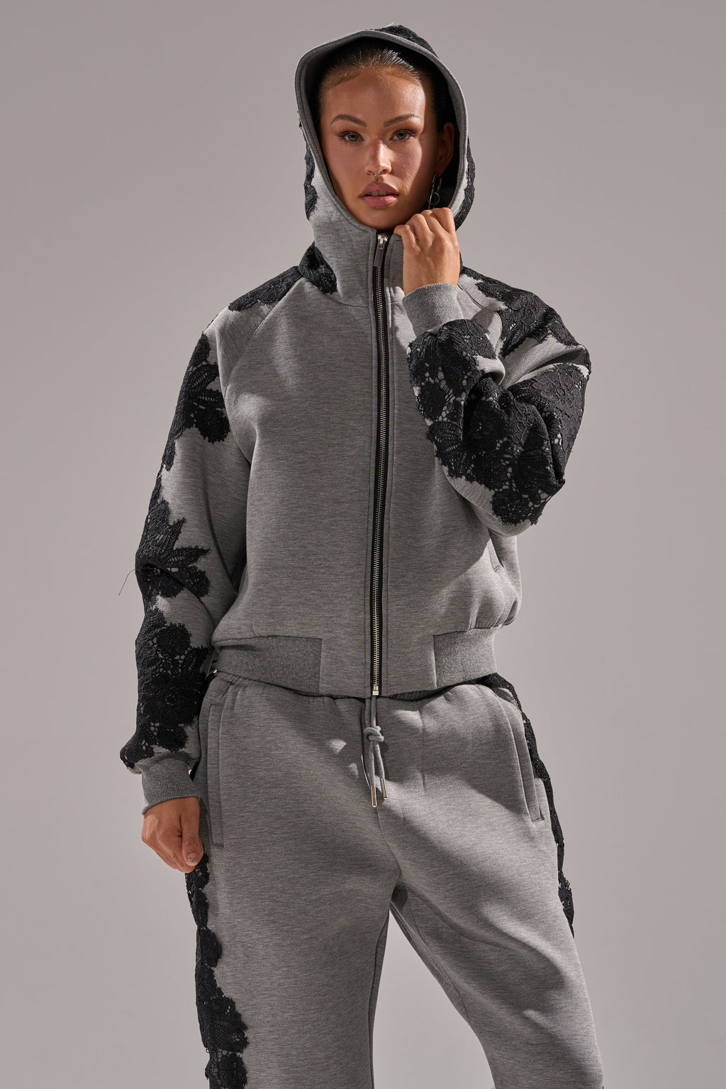 RAQUEL ZIP UP SWEATSHIRT