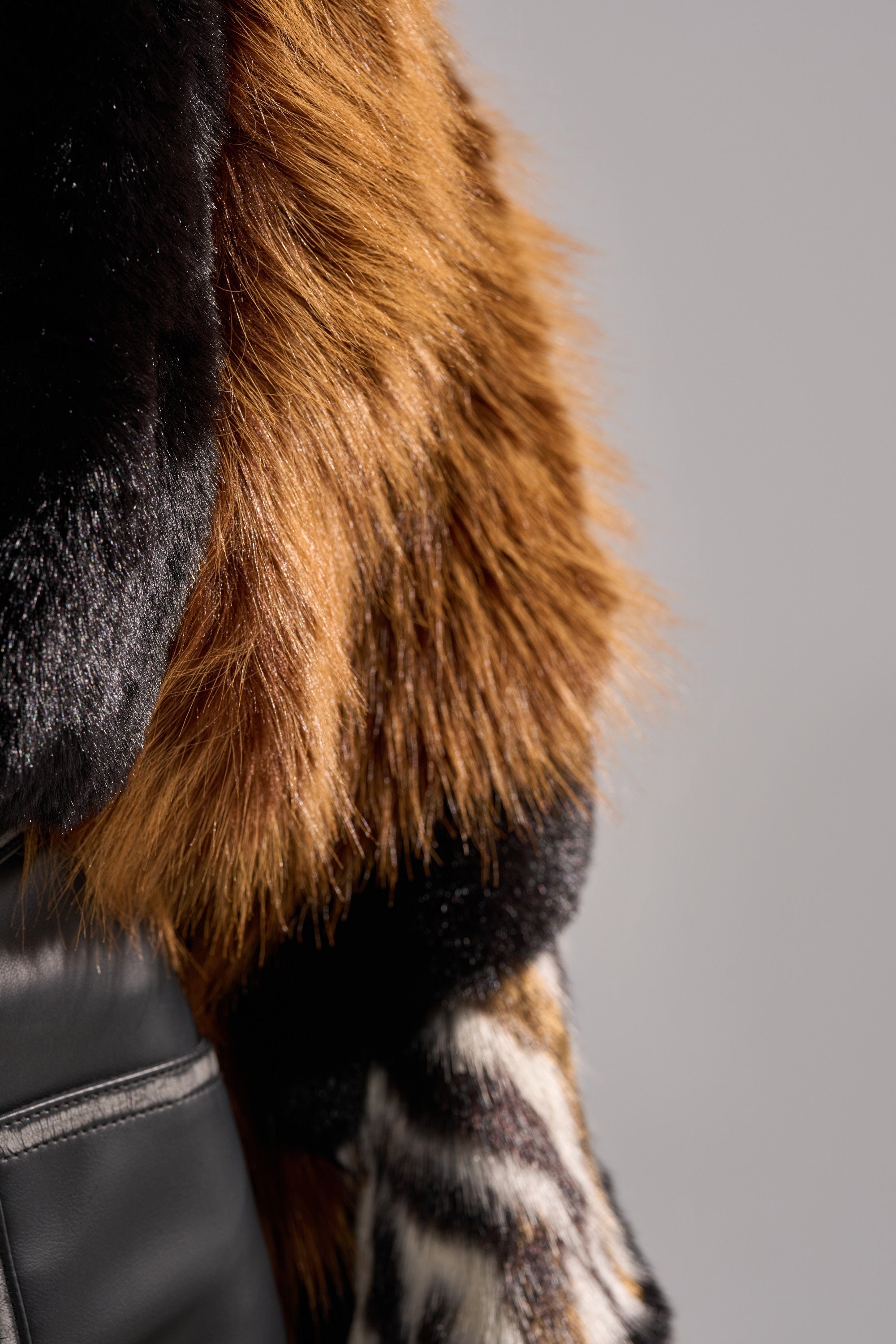 TWISTER PATCHWORK FAUX FUR