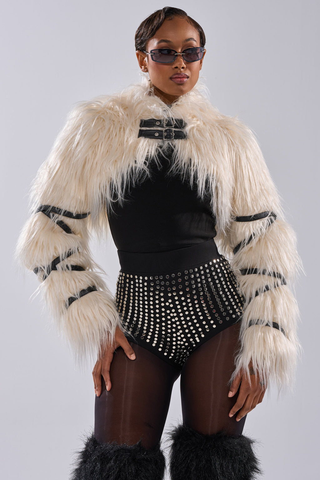 PHIA FAUX FUR BOLERO