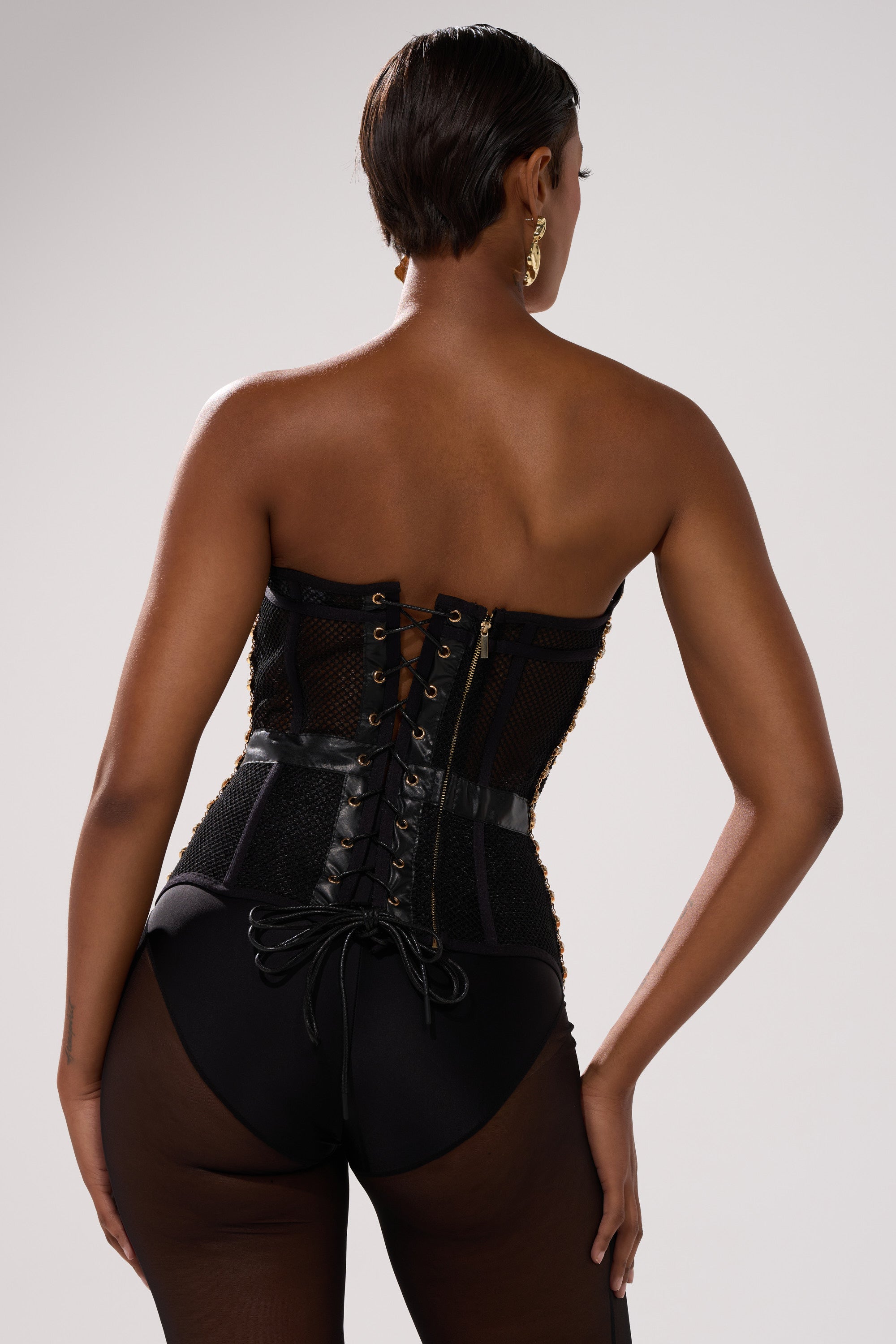 SMOKESHOW CORSET WITH RHINESTONES