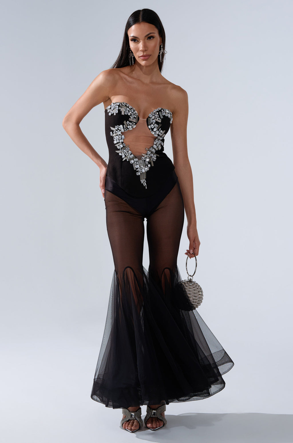 SHINE ON ME RHINESTONE CORSET
